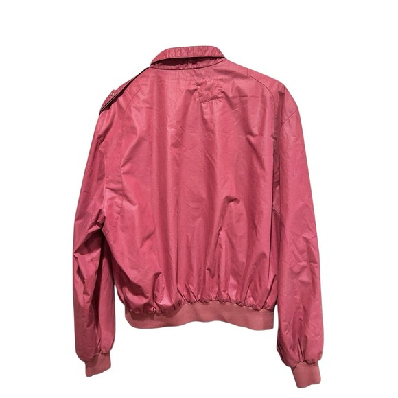 Vintage Members Only Bomber Jacket Red Burgundy Size 46 Mens 80s Long Sleeved - Picture 3 of 4